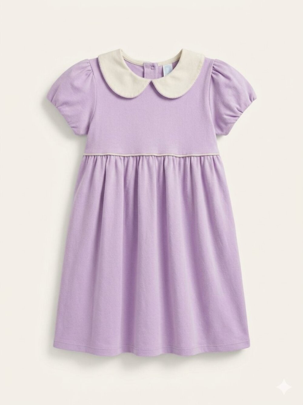 Trotter street kids purple dress with white collar